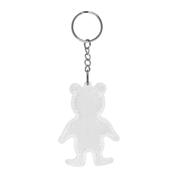 Keyring Bear - White