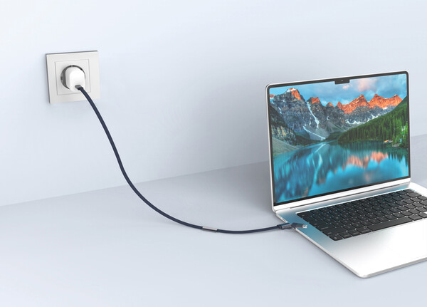 Câble de recharge rapide 60W 2-en-1 Arc RCS - Bleu
