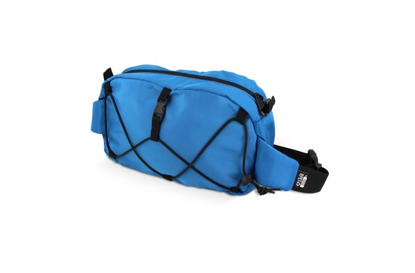Crossbody bag R-PET with drawcord - Blue