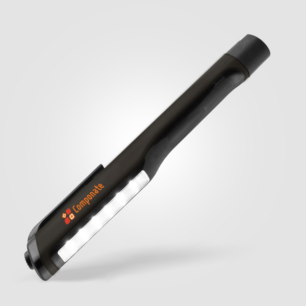 Vega LED Torch - Black / 4 Colour inkjet