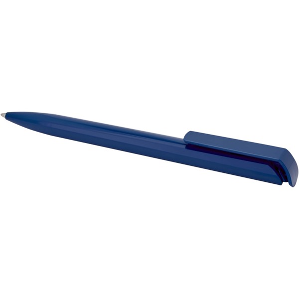Stylo bille en plastique recyclé Lucia (encre noire) - Bleu