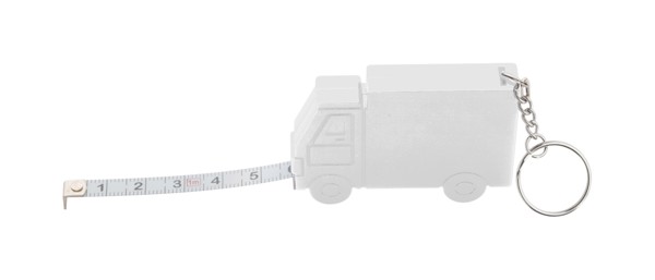 Truck Keyring With Tape Measure Symmons - White