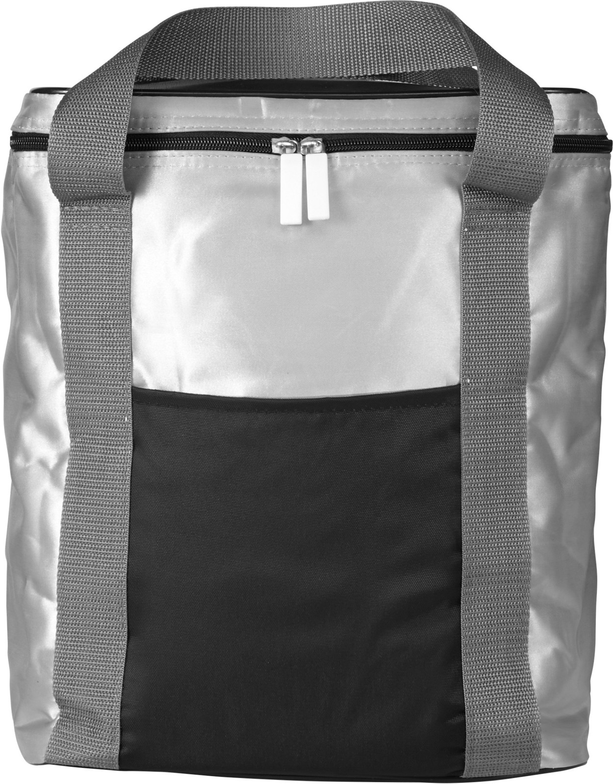 Polyester (420D) cooler bag - Black / Silver
