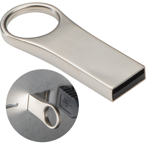 Metal USB Stick 4GB - Silvergrey