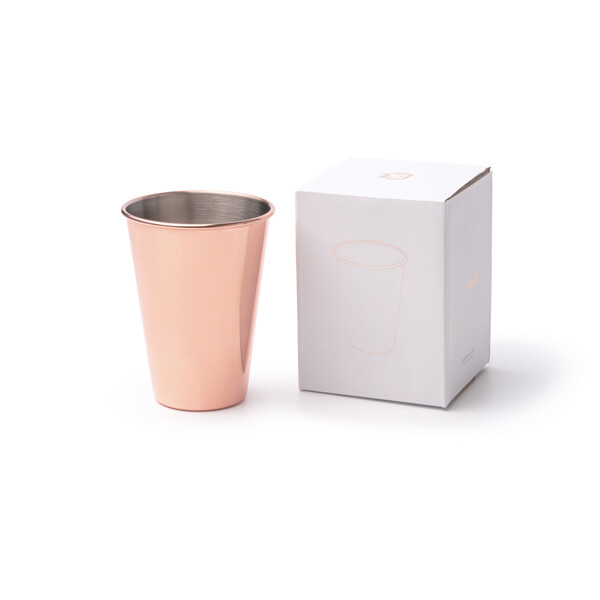 Personalised thermal mug in stainless steel with copper coating 500 ml