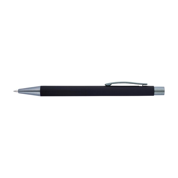 Ballpen Emmett | Recycled | Rubber finish - black