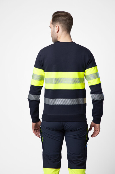 6129 Sweatshirt Roundneck Yellow/black XL