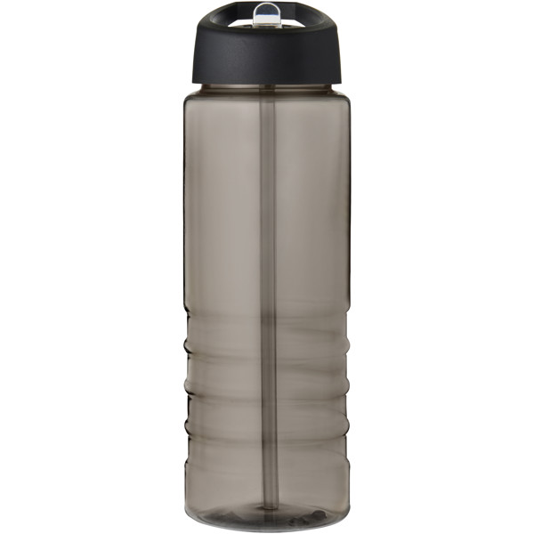 H2O Active® Eco Treble 750 ml spout lid sport bottle - Charcoal / Black