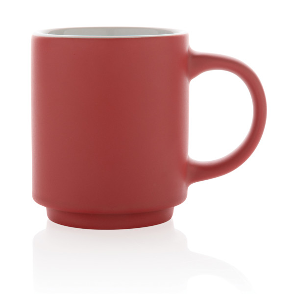 Ceramic stackable mug 180ml - Red