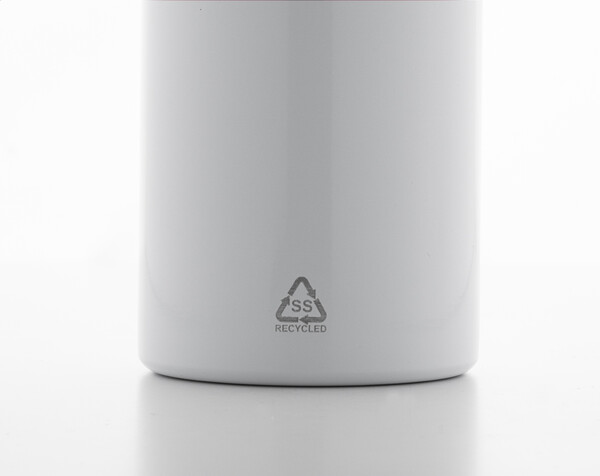 Recycled Stainless Steel Bottle Ressuto XL - White