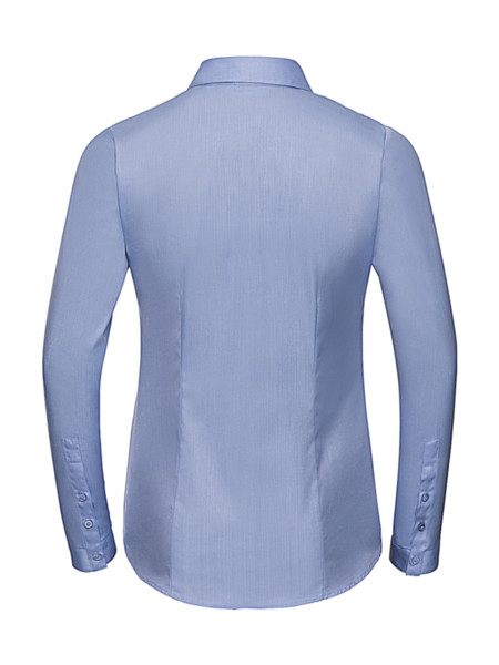Ladies'LS Herringbone Shirt - White / 3XL (46)