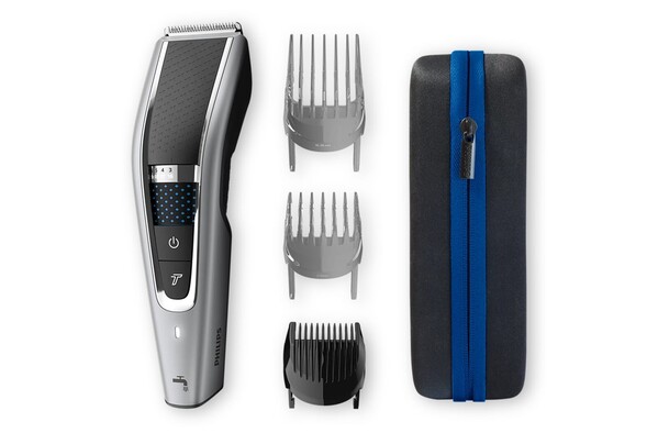 HC7650|Philips Washable cordless hair clipper with accessories - Dark gun metal