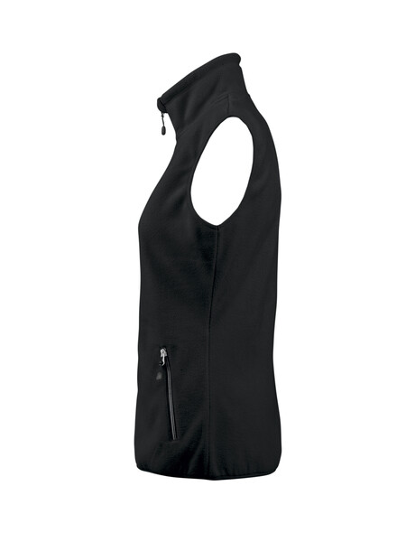 Printer Sideflip Lady Fleece Vest Black L