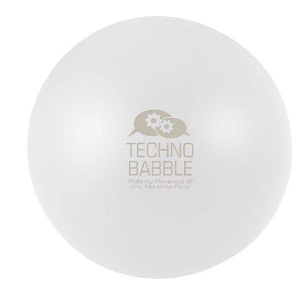 Cool round stress reliever - White