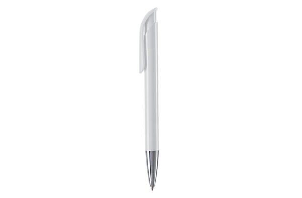 Kuglepen Atlas farvet metalspids - Hvid