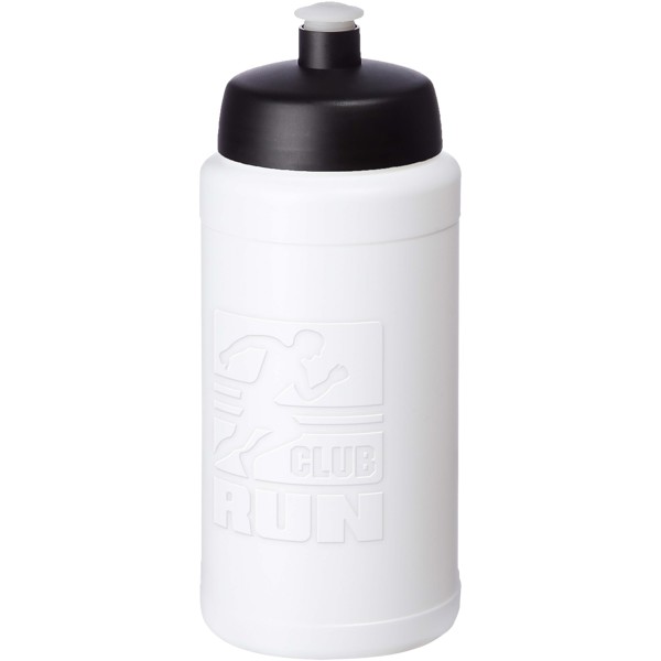 Športová fľaša Baseline Rise 500 ml - Biela / Jednofarebná čierna