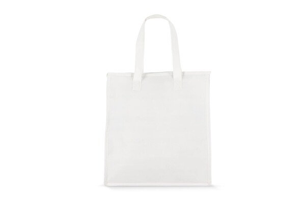 R-PET Sac isotherme non tissé 33x 25,5 x 37cm 75g/m² - Blanc