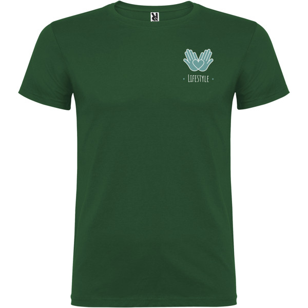 T-shirt a maniche corte da uomo Beagle - Verde bottiglia / 3XL
