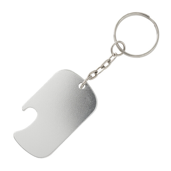 Handy keyring with opener - Silver