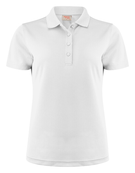 Printer Smash Lady Polo White 3XL