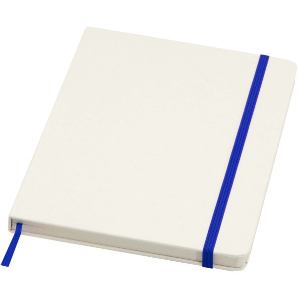 Carnet A5 recyclé Bass ligné à couverture rigide - Bleu royal