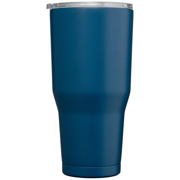 Gobelet Grosche Yukon, acier inoxydable, couvercle coulissant - 890 ml - Bleu de Minuit / Sérigraphie