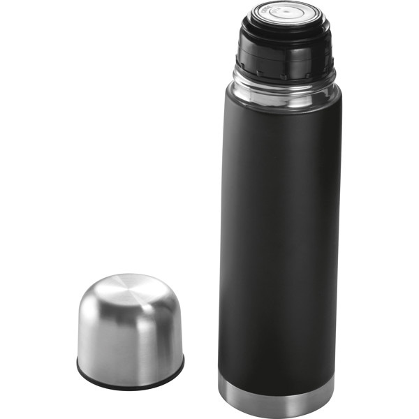 Stainless steel thermal flask ERIKA - Black