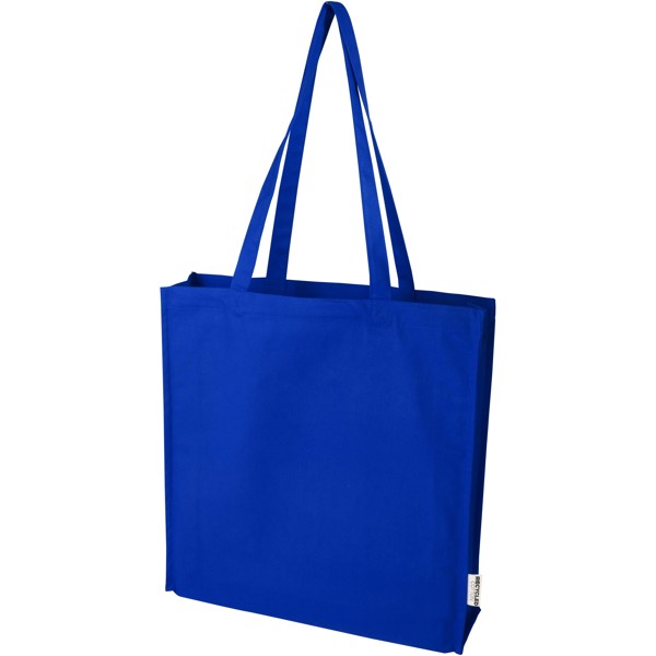 Sac shopping à soufflets Florida certifié GRS 270 g/m² 14L - Bleu royal