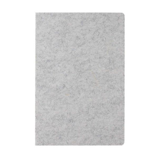 Phrase GRS certified recycled felt A5 notebook - Grey