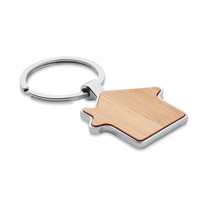 MB - House key ring metal bamboo Burnie