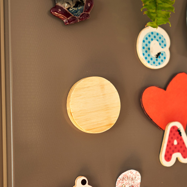 Personalised bamboo magnetic bottle opener with coaster function