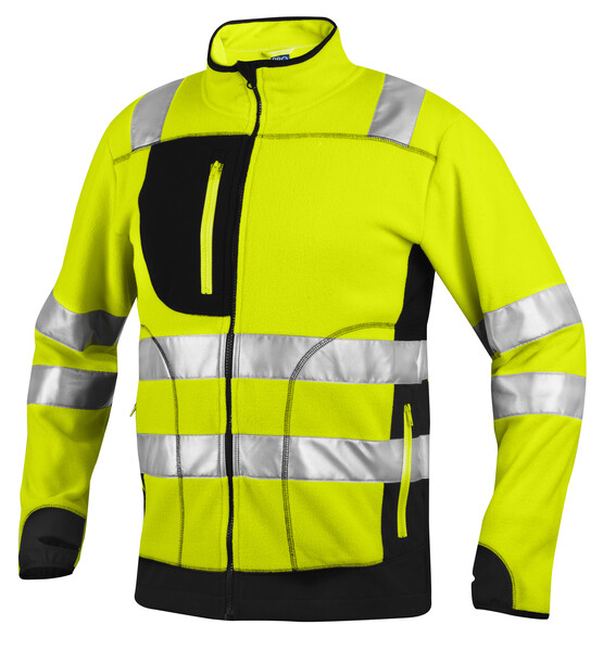 6303 HV Fleece jacket yellow/black L