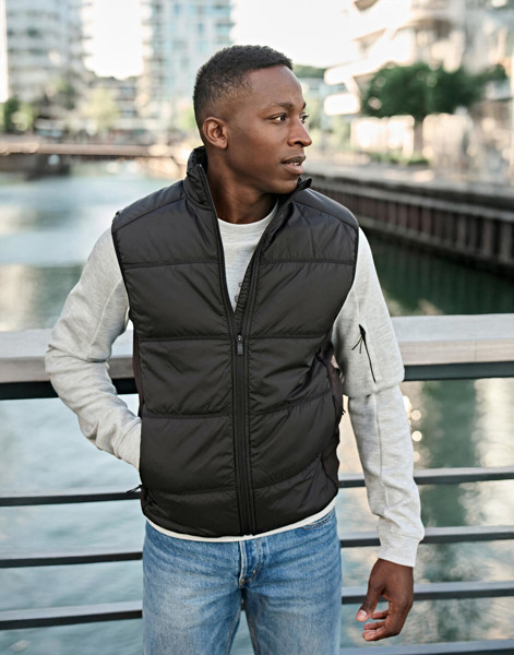 Hybrid-Stretch Bodywarmer - Deep Green / Black / 3XL