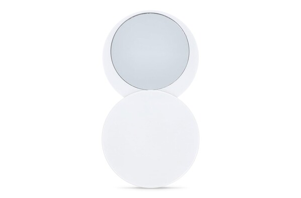 Sliding compact mirror Poise - White