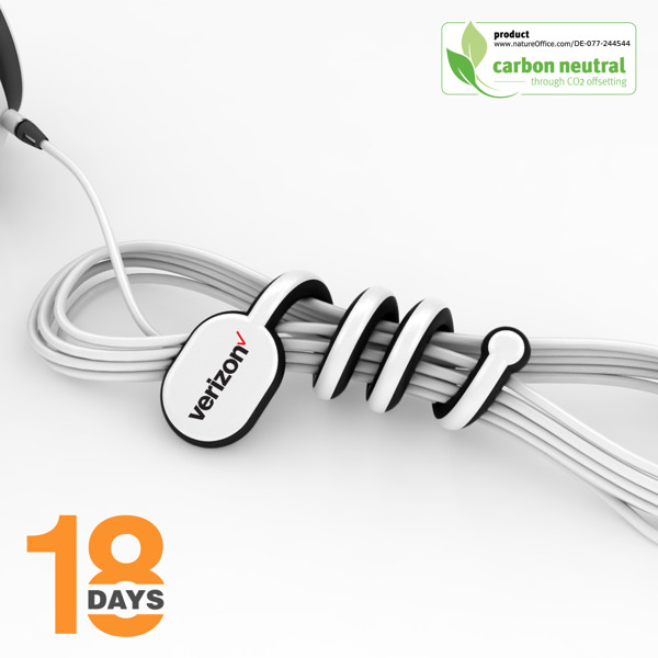 Laci, Organisateur De Cables Par Gumbite / Blanc Standard / Noir Standard