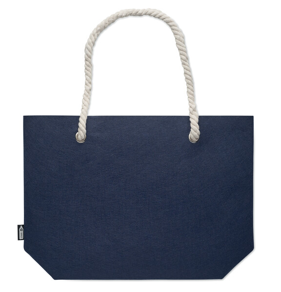Sac de plage en feutre RPET Feltsea - Bleu
