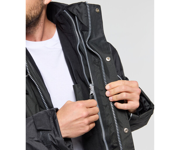 Parka 3 en 1 avec blouson amovible - BLACK / S