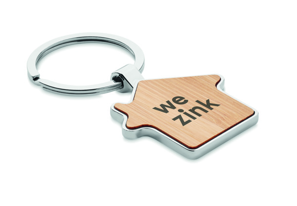 House key ring metal bamboo Burnie