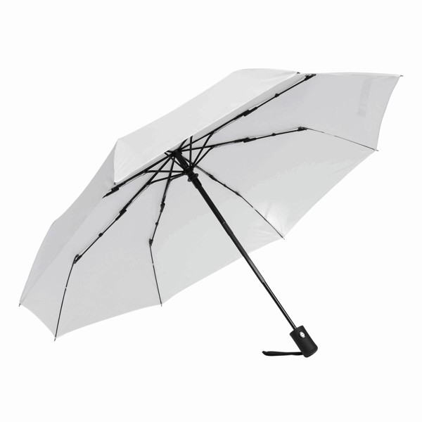Plopp žepni dežnik, avtomatsko odpiranje-zapiranje, 97 cm - Bela