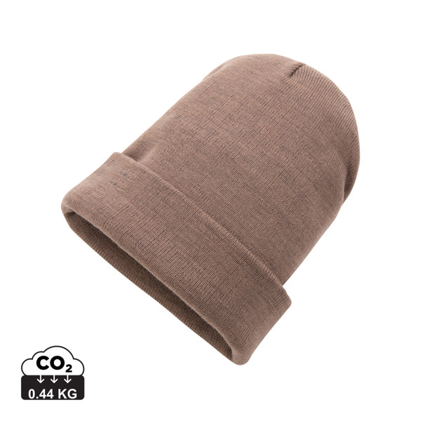 Beanie čapica Impact z Polylana® AWARE™ - Hnedá