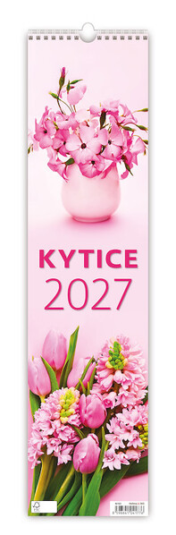 Nástěnný kalendář Kytice vázanka 12 × 48 cm