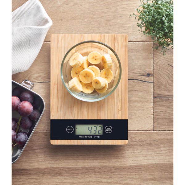 MB - Bamboo digital kitchen scales Precise