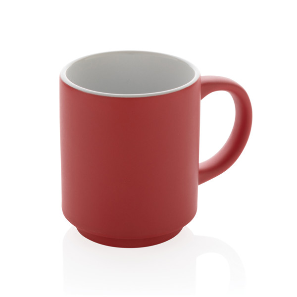 Ceramic stackable mug 180ml - Red