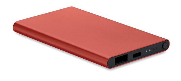 Power Bank 4000 mAh typ C Powerflat C - Burgundia