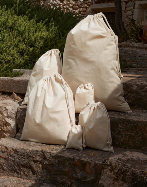 Recycled Cotton Stuff Bag - Black / 2XS