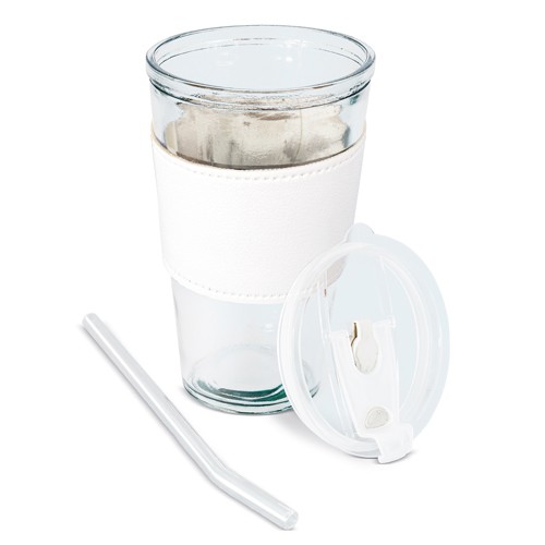 450 ML GLASS WITH STRAW “DELICATESSEN”