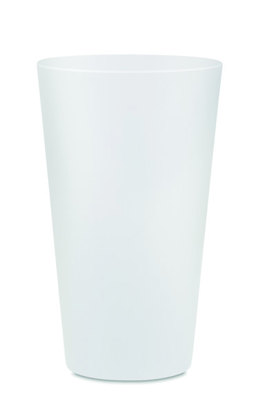 Wiederverwendbarer Becher 300ml Festa - Transparent Weiß