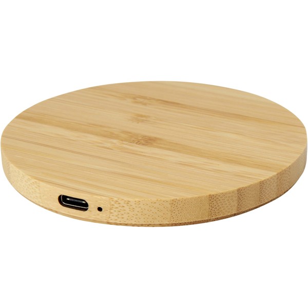 Tapis de charge sans fil en bambou Essence de 15 W