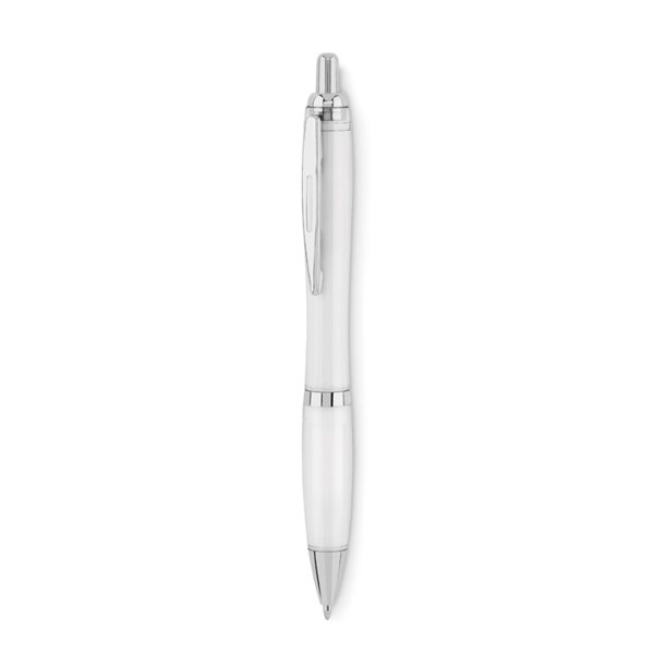 Stylo à bille en RPET Rio Rpet - Blanc Transparent