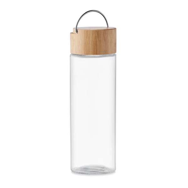 MB - Glass bottle 500ml bamboo lid Ameland